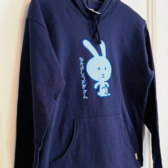 RARE DAWLS HOODIE / FUNNY BUNNY JAPAN Vintage 90s Skateboarding + Y2K!!! - Picture 6 of 11
